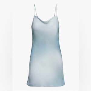 Aritzia Babaton Model Dress in CHROME/ AZURINE BLUE